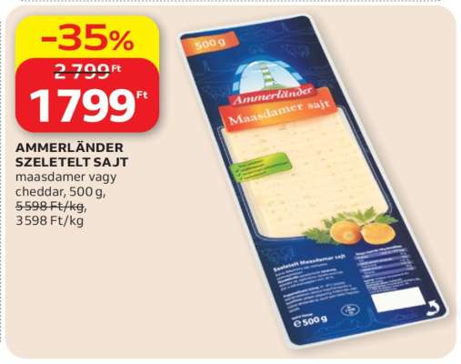 AMMERLÄNDER SZELETELT SAJT
