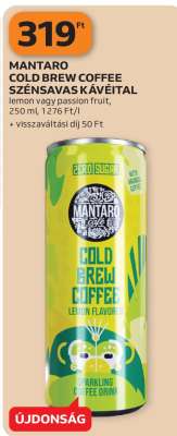 MANTARO COLD BREW COFFEE SZÉNSAVAS KÁVÉITAL
