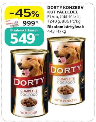 DORTY KONZERV KUTYAELEDEL