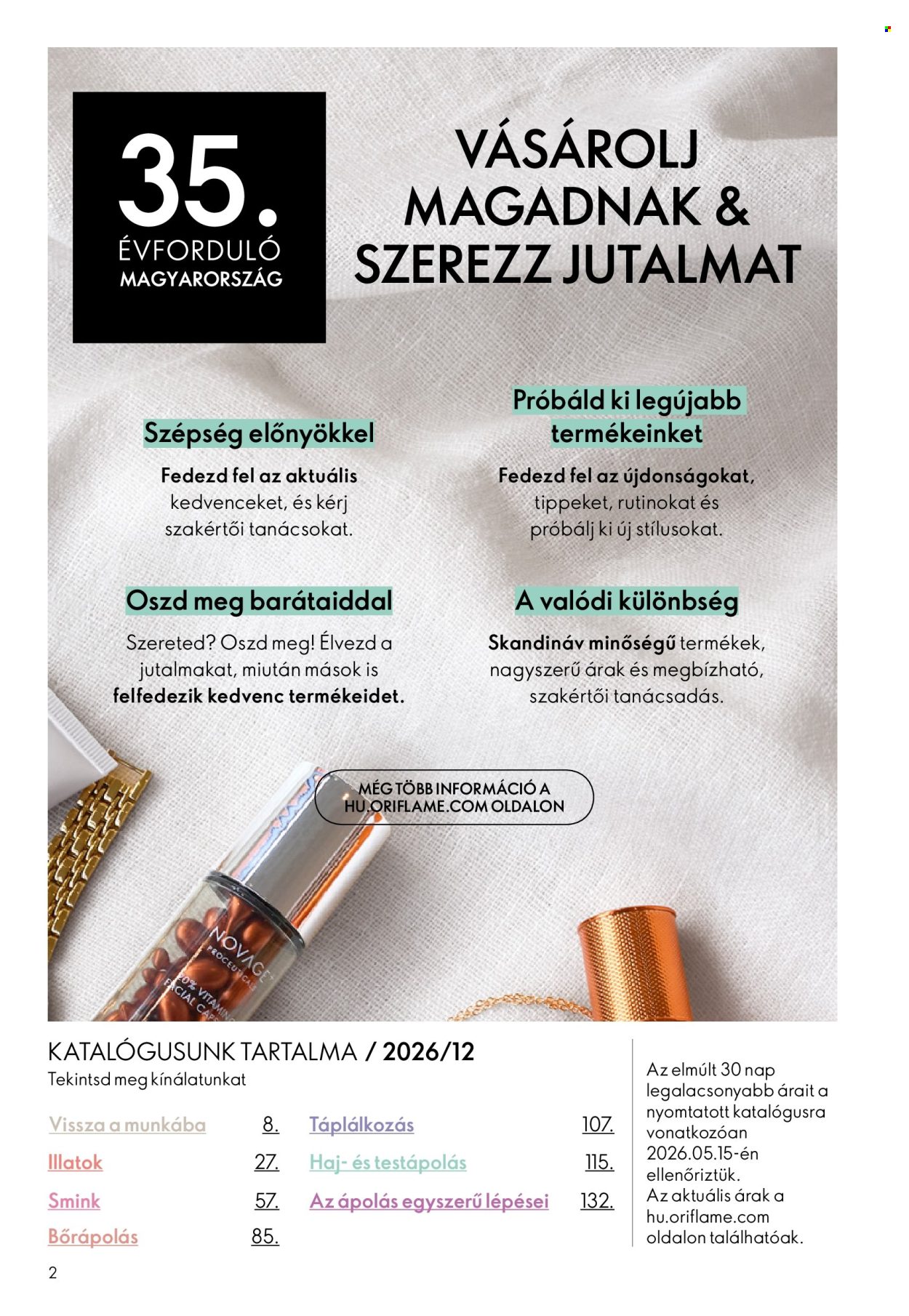 Oriflame akciós újságok - 2026.08.19 - 2026.09.08. Oldal 2