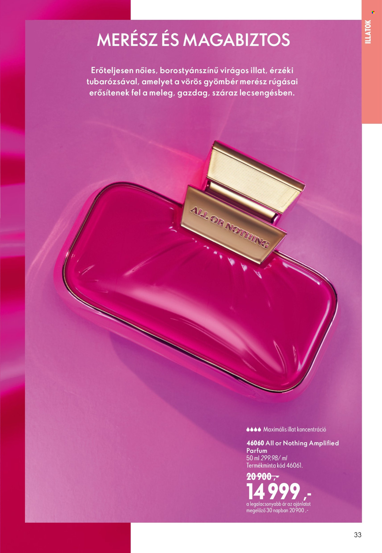 Oriflame akciós újságok - 2026.08.19 - 2026.09.08. Oldal 33