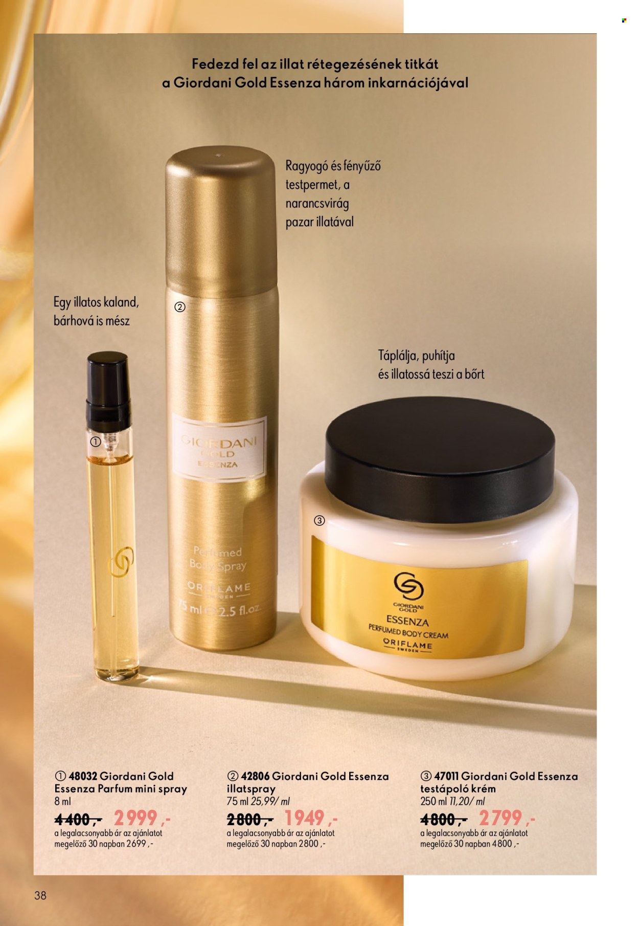 Oriflame akciós újságok - 2026.08.19 - 2026.09.08. Oldal 38