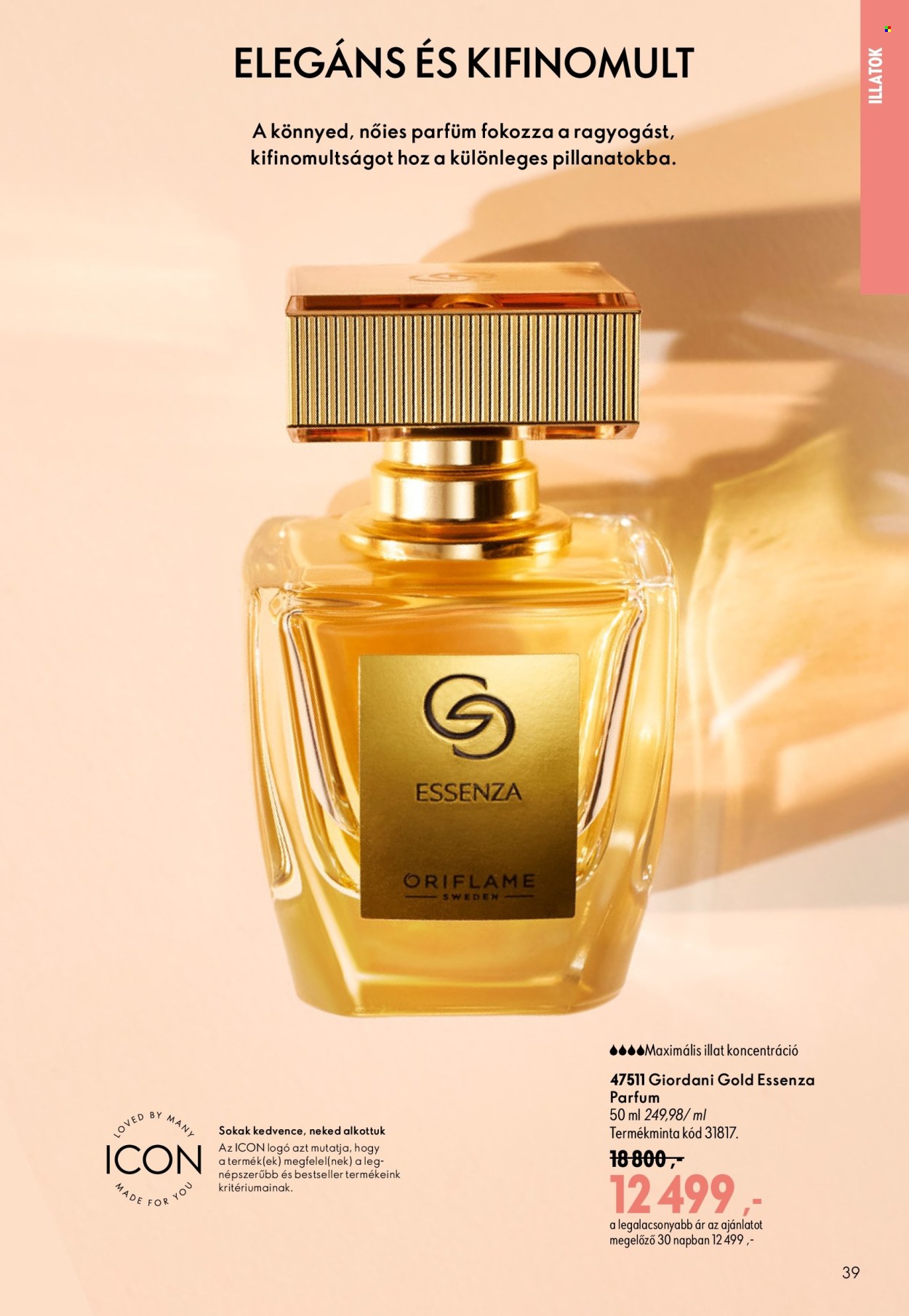 Oriflame akciós újságok - 2026.08.19 - 2026.09.08. Oldal 39