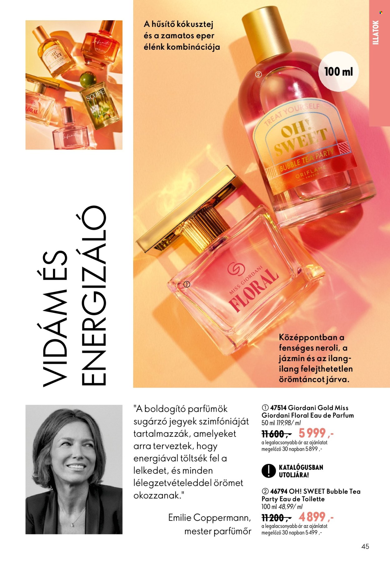 Oriflame akciós újságok - 2026.08.19 - 2026.09.08. Oldal 45