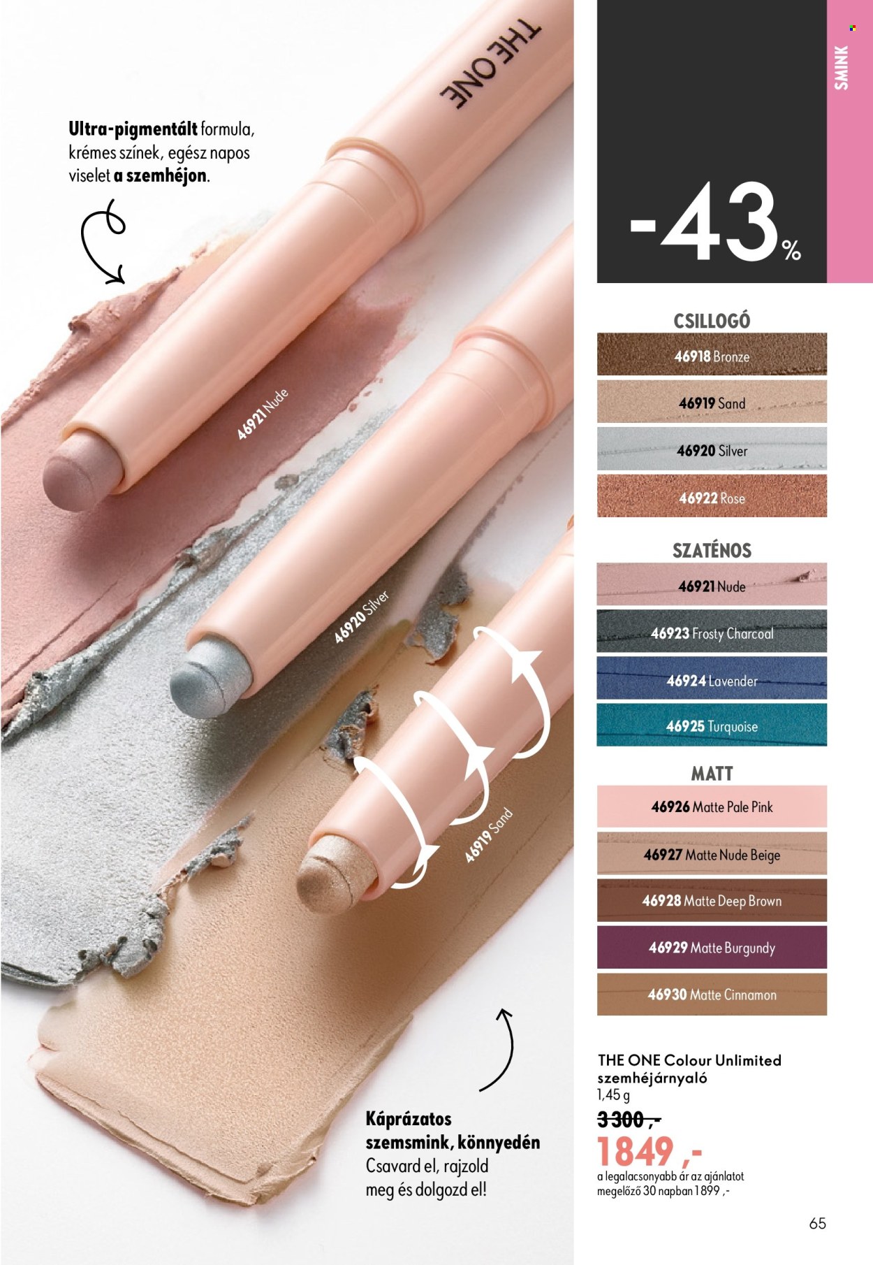 Oriflame akciós újságok - 2026.08.19 - 2026.09.08. Oldal 65