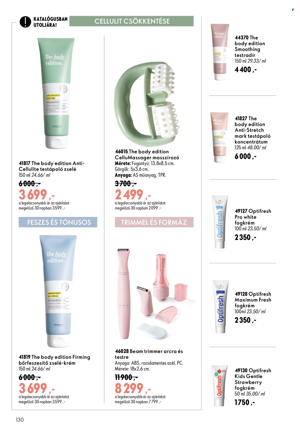 Oriflame akciós újságok - 2026.08.19 - 2026.09.08. Oldal 130