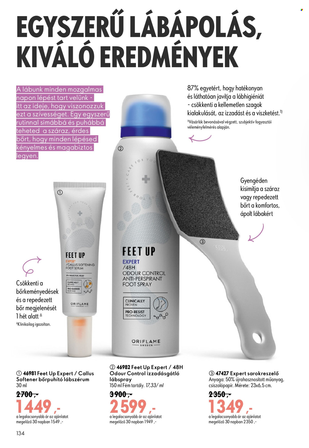 Oriflame akciós újságok - 2026.08.19 - 2026.09.08. Oldal 134