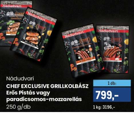 NÁDUDVARI CHEF EXCLUSIVE GRILLKOLBÁSZ