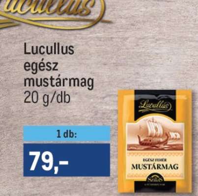 Lucullus egész mustármag