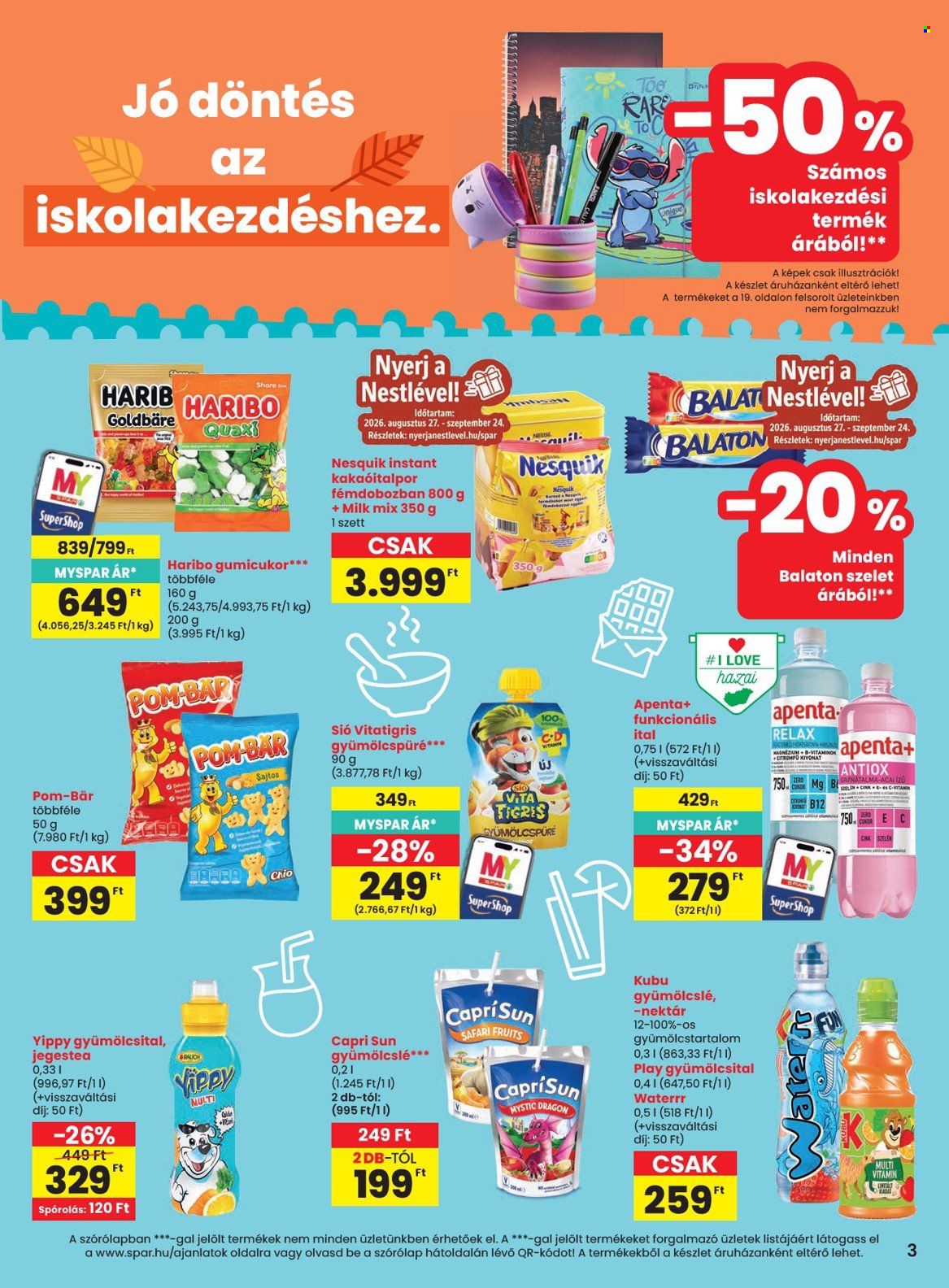 SPAR akciós újságok - 2026.08.27 - 2026.09.02. Oldal 3