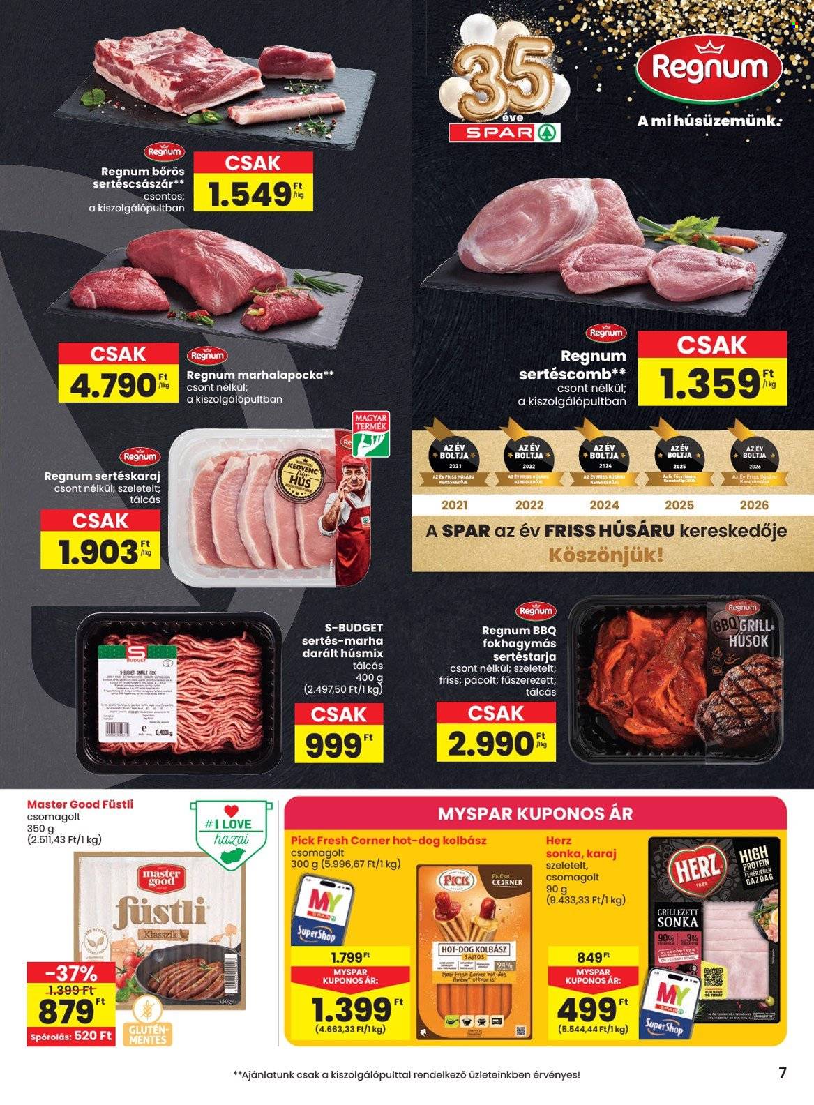 SPAR akciós újságok - 2026.08.27 - 2026.09.02. Oldal 7