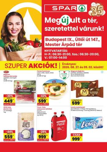 Újság SPAR Szupermarket - 2026.08.27 - 2026.09.02.