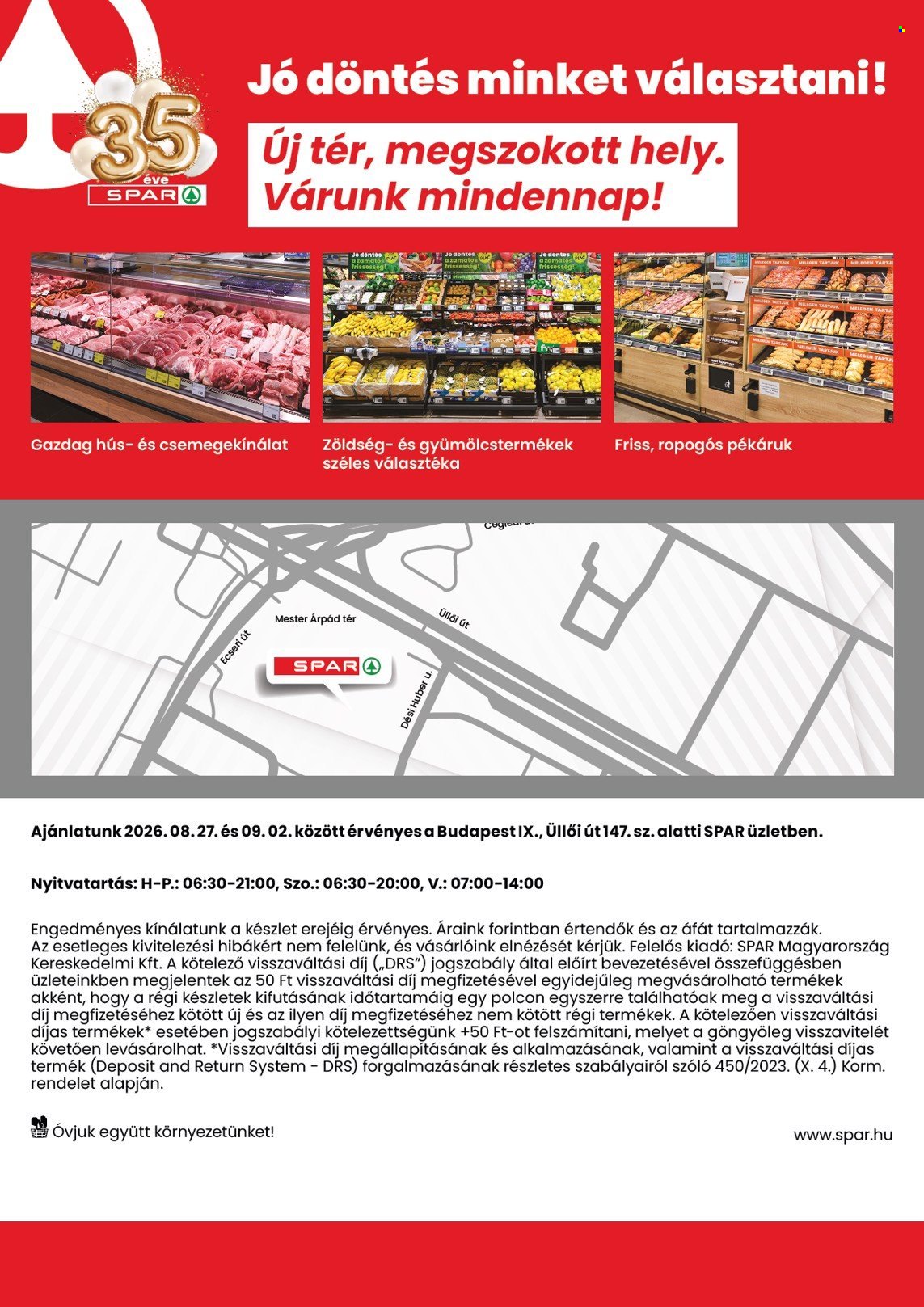SPAR Szupermarket akciós újságok - 2026.08.27 - 2026.09.02. Oldal 2