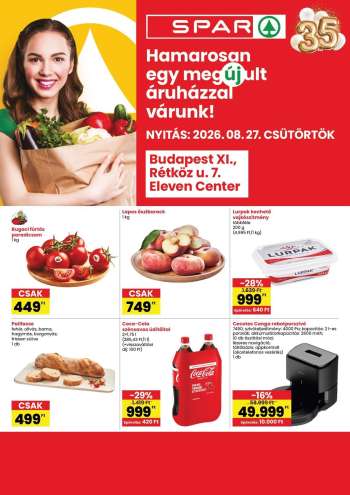 Újság SPAR Szupermarket - 2026.08.27 - 2026.09.02.