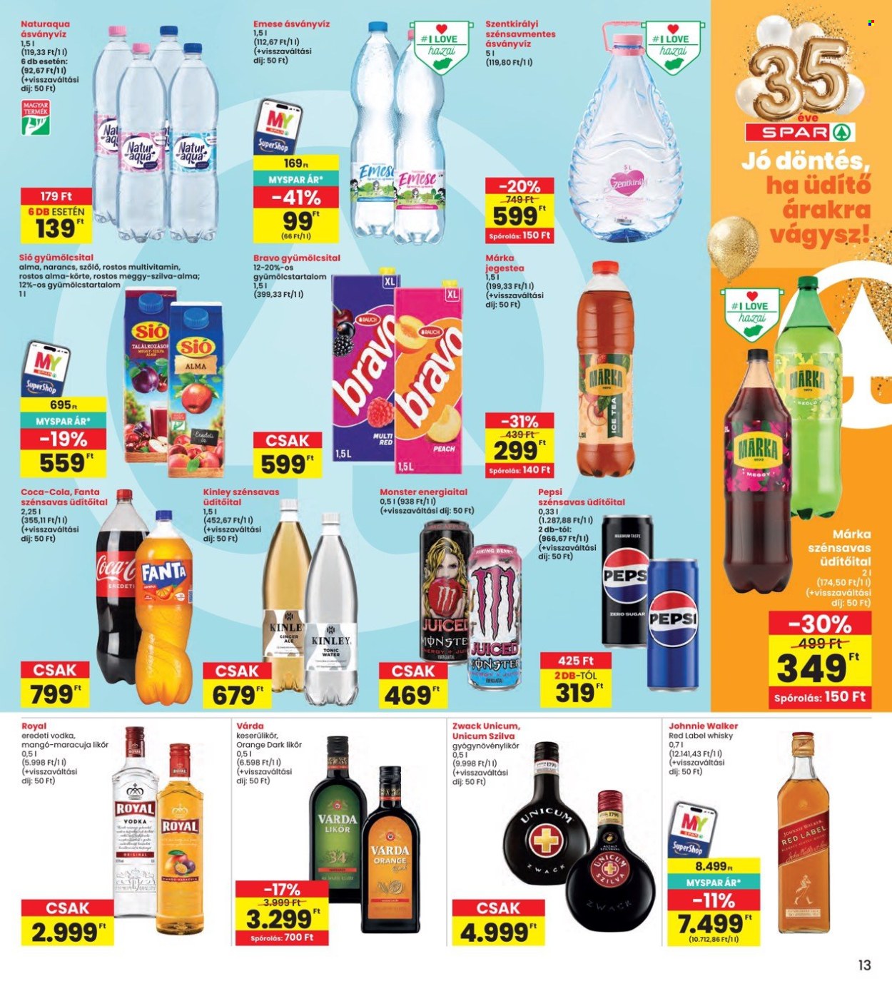 INTERSPAR akciós újságok - 2026.08.27 - 2026.09.02. Oldal 13