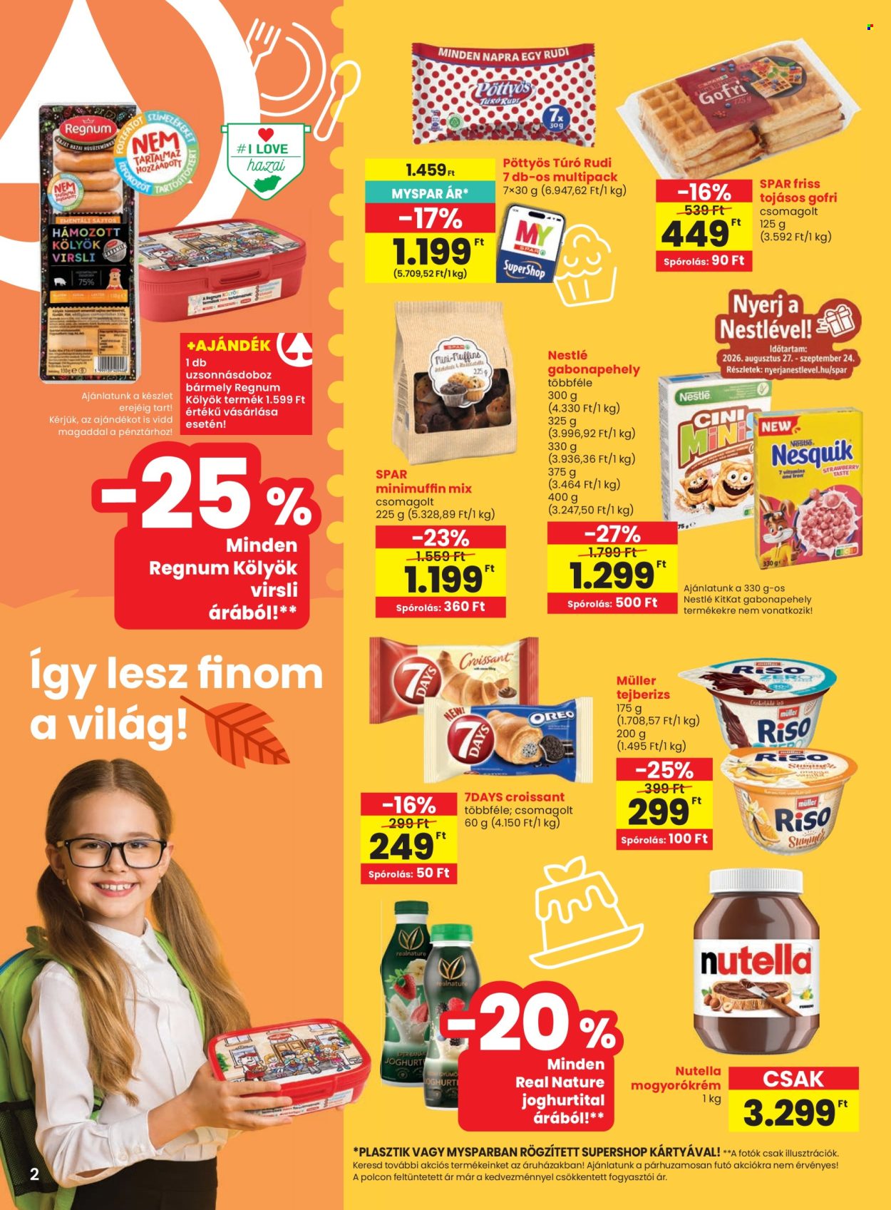 SPAR akciós újságok - 2026.08.27 - 2026.09.02. Oldal 2