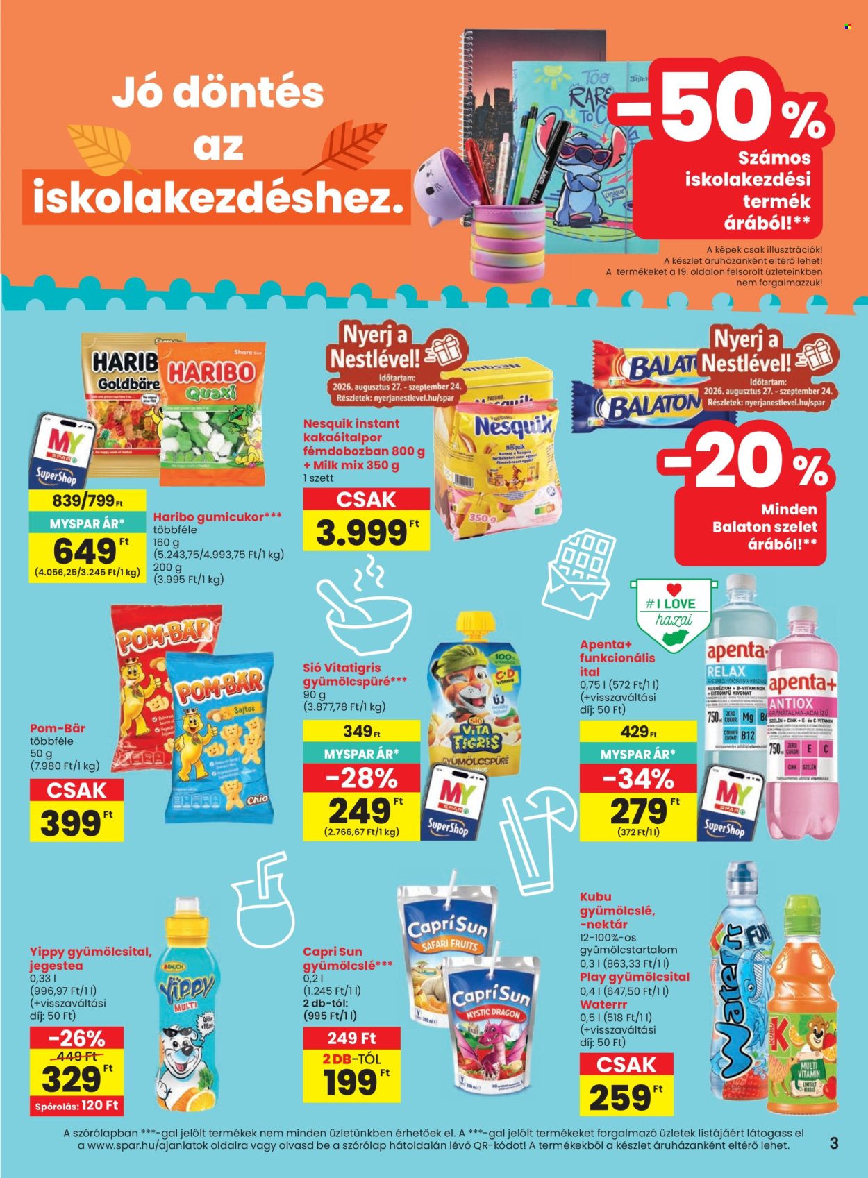 SPAR akciós újságok - 2026.08.27 - 2026.09.02. Oldal 3