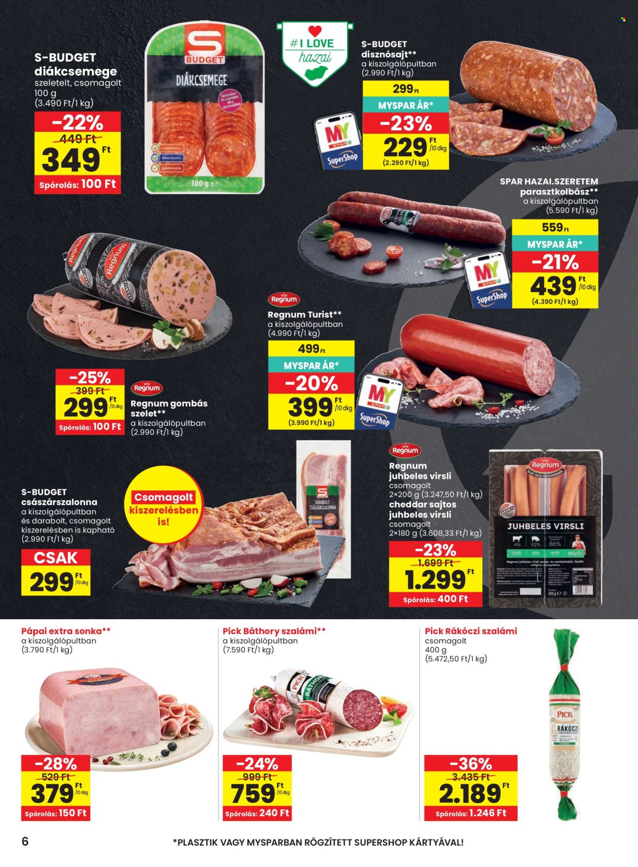 SPAR akciós újságok - 2026.08.27 - 2026.09.02. Oldal 6