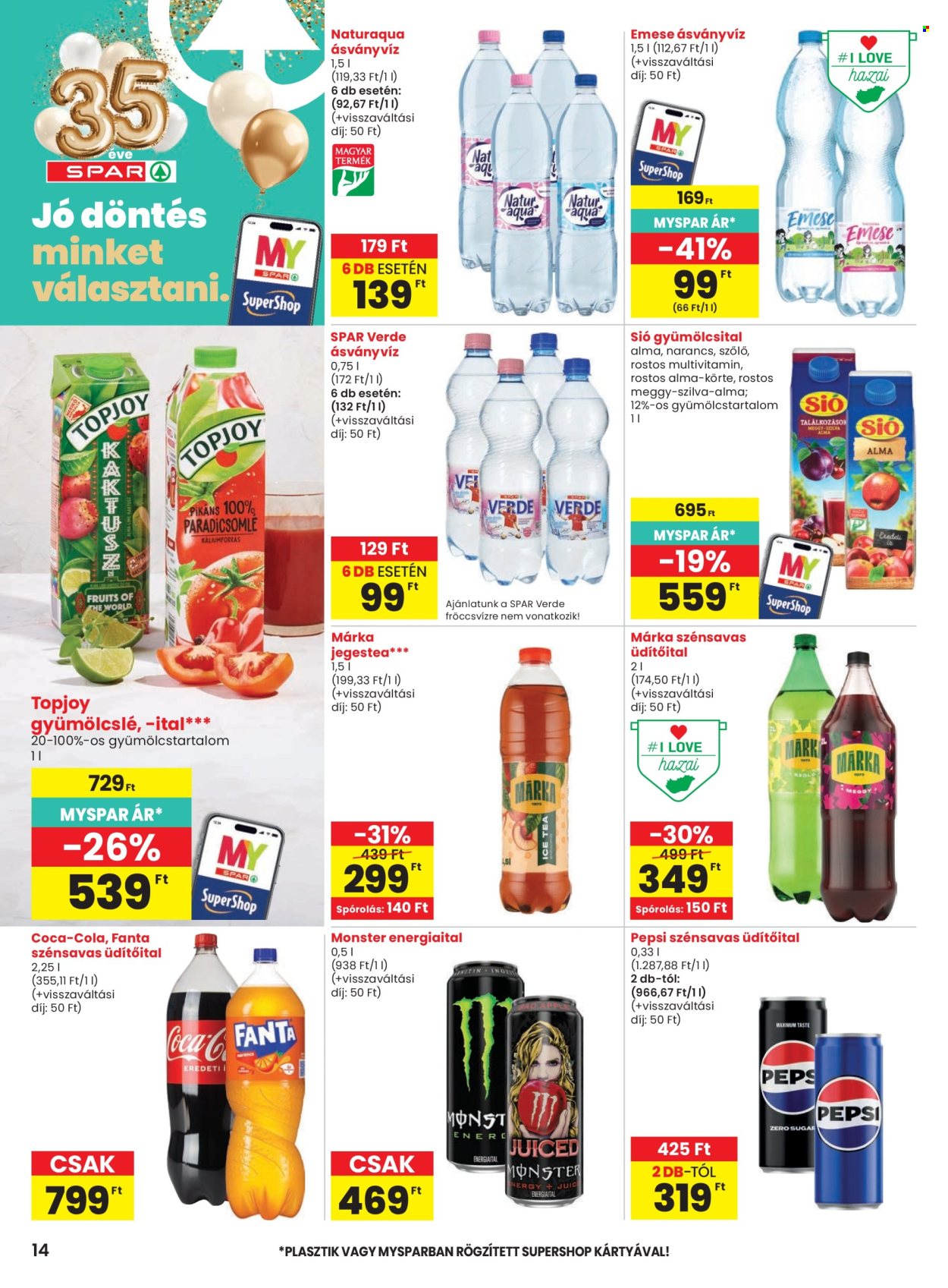 SPAR akciós újságok - 2026.08.27 - 2026.09.02. Oldal 14