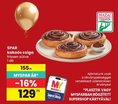 SPAR kakaós csiga