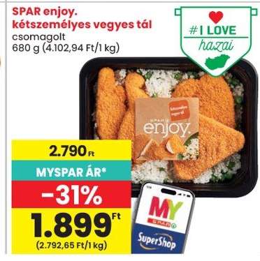 SPAR enjoy. kétszemélyes vegyes tál