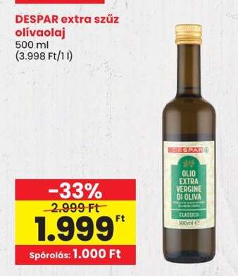 DESPAR extra szűz olívaolaj