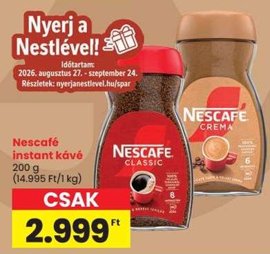 NESCAFÉ﻿﻿ Instant kávé*
