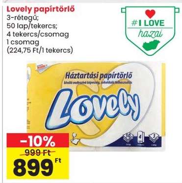 Lovely papírtörlő