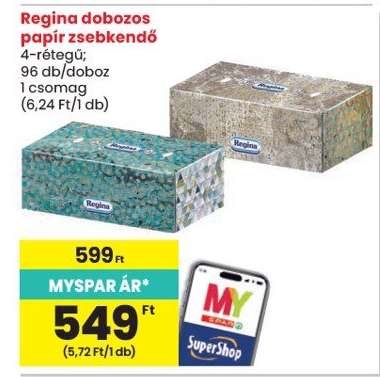 REGINA DOBOZOS PAPÍR ZSEBKENDŐ