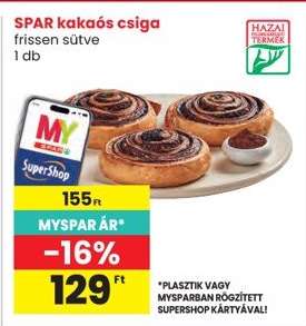 SPAR kakaós csiga