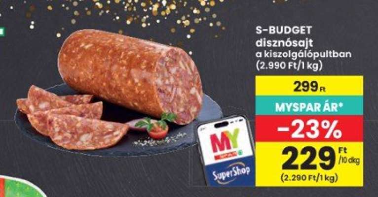 S-BUDGET disznósajt