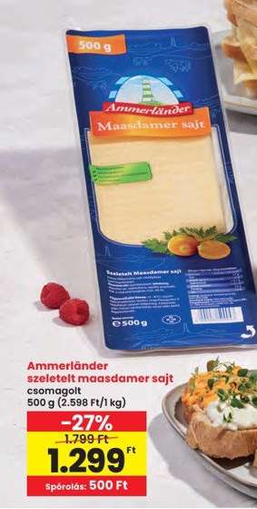 AMMERLÄNDER SZELETELT MAASDAMER SAJT