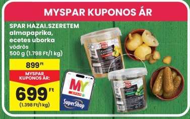 SPAR HAZAI.SZERETEM almapaprika, ecetes uborka vödrös