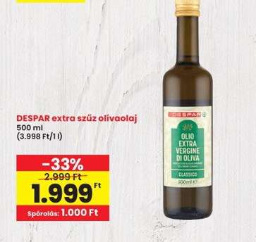 DESPAR extra szűz olívaolaj
