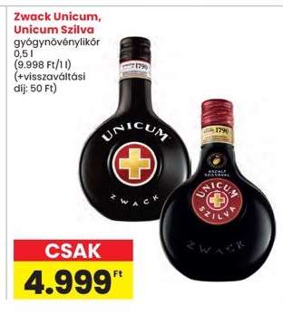 ZWACK Unicum* / Unicum Szilva*