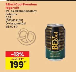 BE(er) Cool prémium lager sör