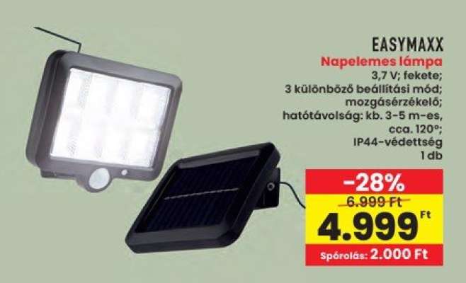EASYMAXX Napelemes lámpa