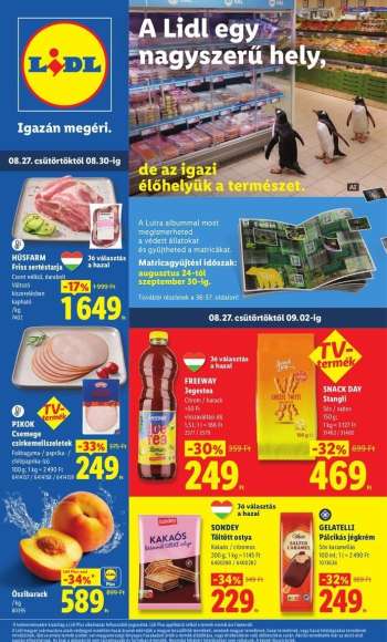 Újság Lidl - 2026.08.27 - 2026.09.02.