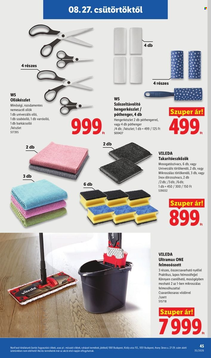 Lidl akciós újságok - 2026.08.27 - 2026.09.02. Oldal 45