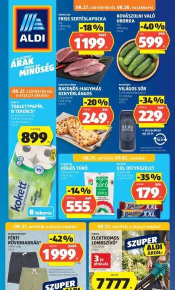 Újság Aldi - 2026.08.27 - 2026.09.02.
