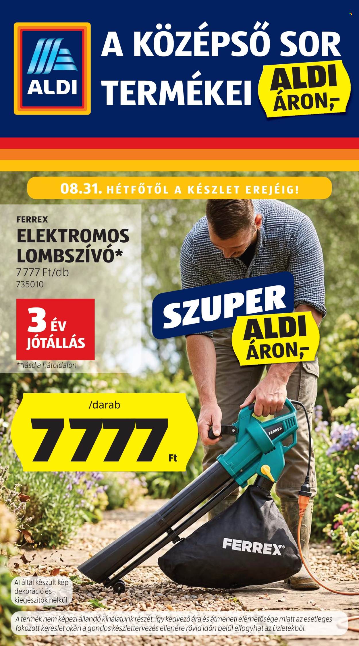 Aldi akciós újságok - 2026.08.27 - 2026.09.02. Oldal 1