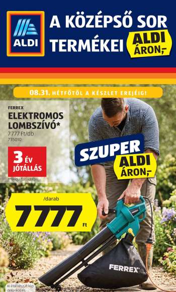 Újság Aldi - 2026.08.27 - 2026.09.02.