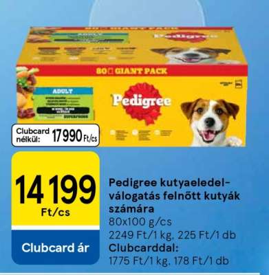 Pedigree kutyaeledel-válogatás felnőtt kutyák számára