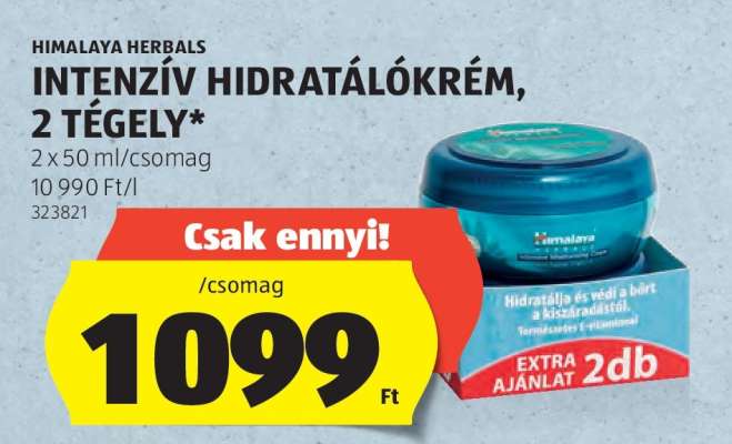 Himalaya Herbals Intenzív Hidratálókrém, 2 tégely