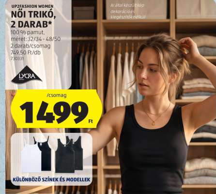 Női trikó, 2 darab