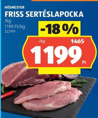 Friss sertéslapocka