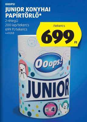 Ooops! Junior Konyhai Papírtörlő