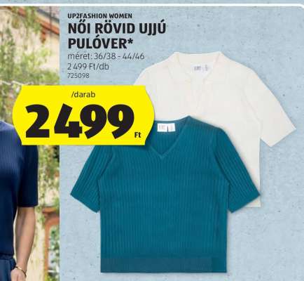 UP2FASHION WOMEN NŐI RÖVID UJJÚ PULÓVER