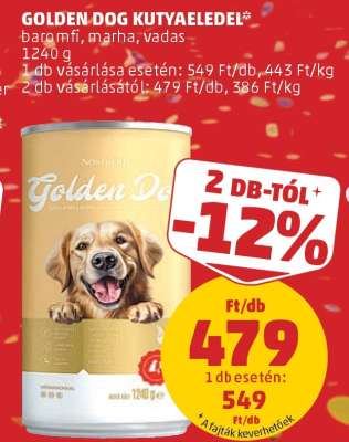 GOLDEN DOG KUTYAELEDEL