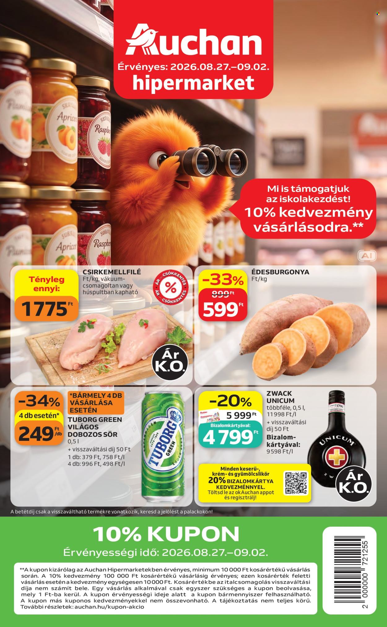 Auchan akciós újságok - 2026.08.27 - 2026.09.02. Oldal 1
